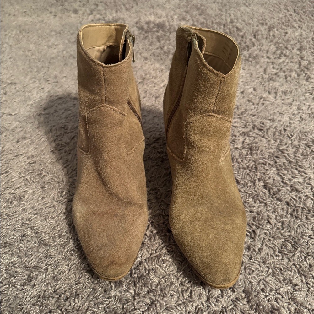 Tan Suede Ankle Boots
